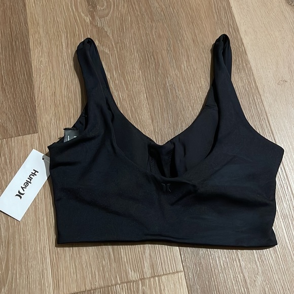 HURLEY X MOORE ALOHA MAX SOLID LONG LINE BIKINI TOP - Picture 7 of 7